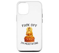 Carcasa para iPhone 12/12 Pro Fuck Off I'm Meditating Meditation Meme Buddha Adult Humor