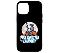 Carcasa para iPhone 12/12 Pro Full Throttle Lunacy Howling Biker Wolf Graphic