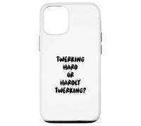 Carcasa para iPhone 12/12 Pro Fun Twerking Hard or Hardly Twerking? Silly Dance Joke