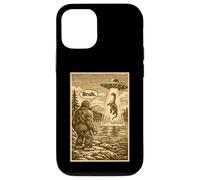 Carcasa para iPhone 12/12 Pro Funny Bigfoot Bruh UFO Alien Loch Ness Monster Abduction