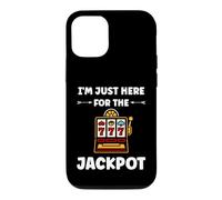 Carcasa para iPhone 12/12 Pro Funny Casino Quote gamling I'm Here for Jackpot