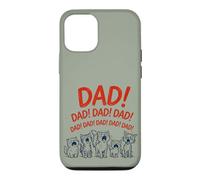 Carcasa para iPhone 12/12 Pro Funny Cat Dad Yelling Cats Father's Day