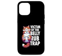 Carcasa para iPhone 12/12 Pro Funny Cat Victim of The Belly Rub Trap Kitten Joke