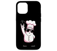 Carcasa para iPhone 12/12 Pro Funny Chef Rockstar Cook Retro Style Rosa Diseño