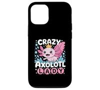 Carcasa para iPhone 12/12 Pro Funny Cute Crazy Axolotl Lady Animal Lover For Women Girls