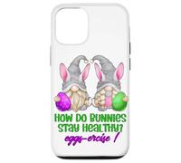 Carcasa para iPhone 12/12 Pro Funny Easter Workout GNOME Pun For Gym Women For Exercise
