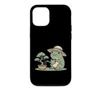 Carcasa para iPhone 12/12 Pro Funny Frog Bonsai Gardening Japanese Style Plant Lover