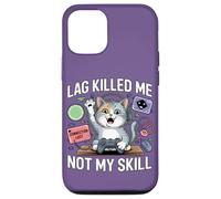 Carcasa para iPhone 12/12 Pro Funny Gaming Cat Blaming Lag Lindo Felino Controller Design