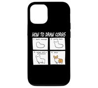 Carcasa para iPhone 12/12 Pro Funny How To Draw Pembroke Welsh Corgi Dog Lover
