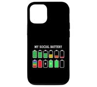 Carcasa para iPhone 12/12 Pro Funny Introvert Humor Energy Level Graphic Anti Social Fun