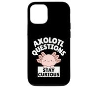 Carcasa para iPhone 12/12 Pro Funny Kids Axolotl Questions Stay Curious