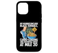 Carcasa para iPhone 12/12 Pro Funny Marathon Runner Carbo Loading Mile 20 Joke