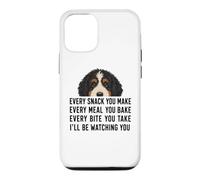 Carcasa para iPhone 12/12 Pro Funny Mens Womens Every Snack Make Begging Bernedoodle Dog