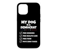 Carcasa para iPhone 12/12 Pro Funny My Dog is A Democrat Free Housing Humor Men Women