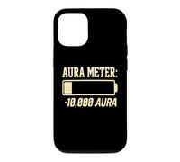 Carcasa para iPhone 12/12 Pro Funny Negative Aura Points Farming Aura Meter Minus 10,000
