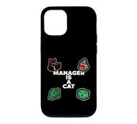 Carcasa para iPhone 12/12 Pro Funny Office Humor Manager Is A Cat Feline Boss