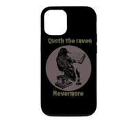 Carcasa para iPhone 12/12 Pro Funny Quoth Raven Nevermore Edgar Allan PoE Poema literario