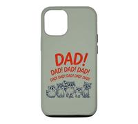 Carcasa para iPhone 12/12 Pro Funny Raccoon Dad Yelling Raccoons Father's Day