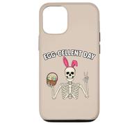 Carcasa para iPhone 12/12 Pro Funny Skeleton Easter Egg Hunt Humor Egg Day