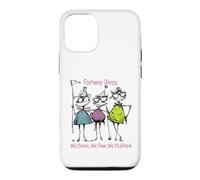 Carcasa para iPhone 12/12 Pro Funny Women Golf Fairway Divas Vinimos, vimos, Clubes