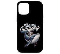Carcasa para iPhone 12/12 Pro Galaxy Odyssey Astronaut Riding Cosmic Whale Art