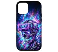 Carcasa para iPhone 12/12 Pro Gamer Calavera Casco VR Videojuegos Gaming Skull Consola