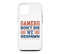 Carcasa para iPhone 12/12 Pro Gamers Don't Die We Respawn Sparklers Patriotic Hombres Mujeres