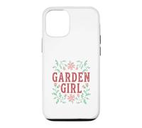 Carcasa para iPhone 12/12 Pro Garden Girl Wildflower Gardencore Cottage Mariquita