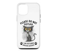 Carcasa para iPhone 12/12 Pro Gato Gracioso ya Molesto Déjame Solo Kitty