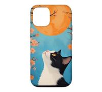 Carcasa para iPhone 12/12 Pro Gato Japonés Mirando Al Sol
