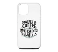 Carcasa para iPhone 12/12 Pro Genealogía Divertida impulsada por el café y parientes Muertos