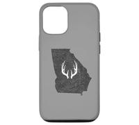 Carcasa para iPhone 12/12 Pro Georgia GA Deer Hunting Shed Antlers Design