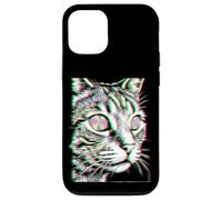Carcasa para iPhone 12/12 Pro Glitch Cat Rave Party EDM Música Techno House