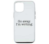 Carcasa para iPhone 12/12 Pro GO Away I'm ESCRITING Typewriter Fuente Escritor Ocupado Meme ON Back
