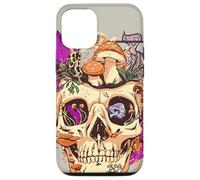 Carcasa para iPhone 12/12 Pro Goblincore Aesthetic. Vintage Moon Crystals and Forest Skull