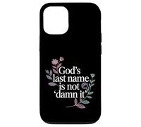 Carcasa para iPhone 12/12 Pro God'S Last Name Is Not Damn It Church Sarcasm Jokes -