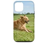 Carcasa para iPhone 12/12 Pro Golden Retriever Perro Corriendo Campo Abierto Soleado Escena Al