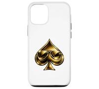 Carcasa para iPhone 12/12 Pro Golden Spade Sunglasses Poker Casino Lucky Symbol
