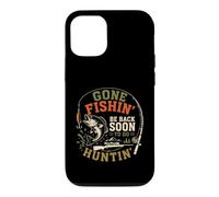 Carcasa para iPhone 12/12 Pro Gone Fishing Be Back To Go Hunting Diseño Vintage