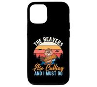 Carcasa para iPhone 12/12 Pro Gracioso Los castores están Llamando y Debo IR al Aire Libre Vida Silvestre