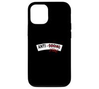 Carcasa para iPhone 12/12 Pro Granate Rojo Borgoña No Anti-Social, Anti-You Rojo Borgoña