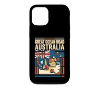Carcasa para iPhone 12/12 Pro Great Ocean Road - Bandera de Australia Vintage con gráfico de Viaje