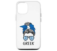 Carcasa para iPhone 12/12 Pro Greek Girl Greek Heritage Greece Flag