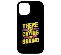 Carcasa para iPhone 12/12 Pro Guantes de Boxeo Divertidos Retro con Texto en inglés «There Is No Crying In Boxing»