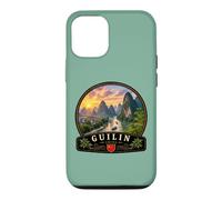 Carcasa para iPhone 12/12 Pro Guilin China Montañas Karst Li Río Paisaje Viaje Desig