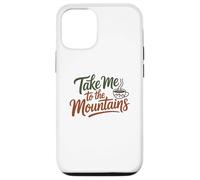 Carcasa para iPhone 12/12 Pro Guión de café Aventurero, tipografía de café de montaña