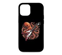 Carcasa para iPhone 12/12 Pro Guitar Octopus - Divertido Guitarrista Guitarrista Cool Guitar