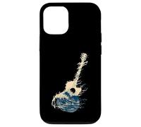 Carcasa para iPhone 12/12 Pro Guitarra Wave Art Japonés Cool Hombres Mujeres Motivo Amante De La M