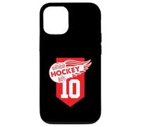 Carcasa para iPhone 12/12 Pro Happy 10th Birthday Boy Red Color Ice Hockey Theme