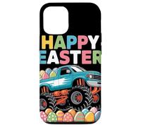 Carcasa para iPhone 12/12 Pro Happy Easter Monster Truck Huevos Decorados para Niños